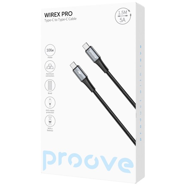 Cable Proove Cable Proove WireX Pro Type-C to Type-C Cable (1.5m) - Photo 1